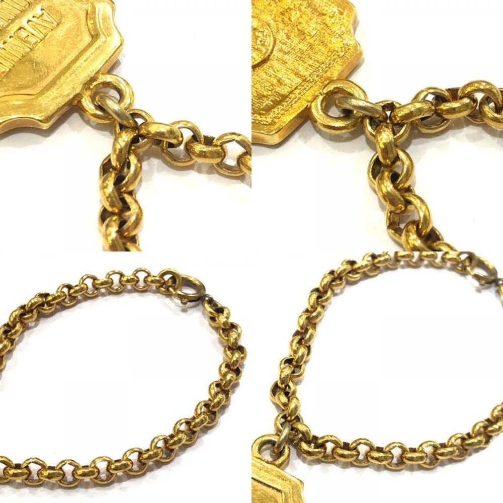 Celine Bracelet Montaigne Logo Charm Metal Gold - Picture 8 of 9